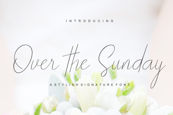 Over the Sunday Font