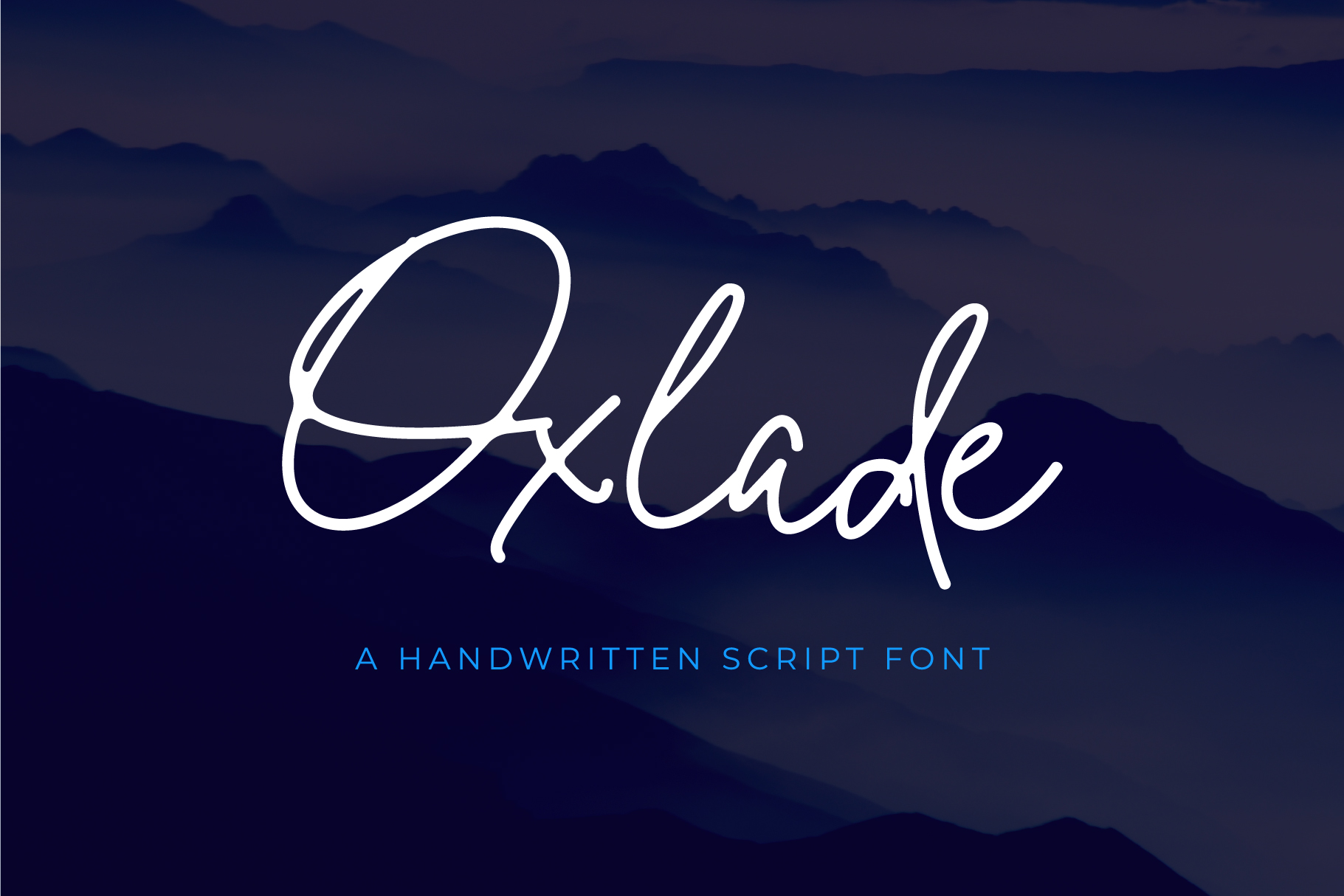 Oxlade Font Poster 1