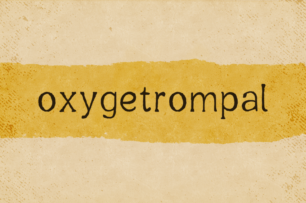 Oxygetrompal Font Poster 1