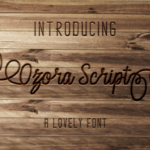 Ozora Script Font Poster 1