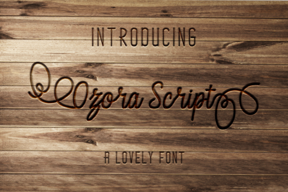 Ozora Script Font Poster 1