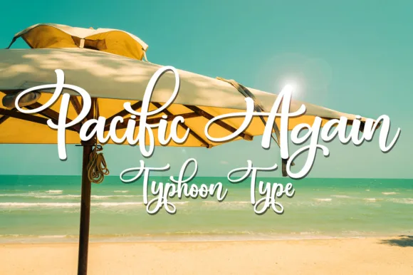Pacific Again Font Pacific Again Font Poster 1