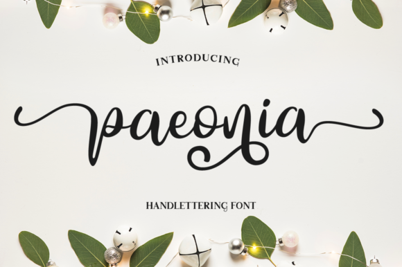 Paeonia Font Poster 1