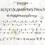 Paeonia Font Poster 7