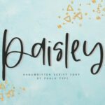 Paisley Font Poster 1