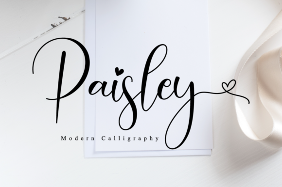 Paisley Script Font Poster 1