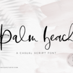 Palm Beach Script Font Poster 1