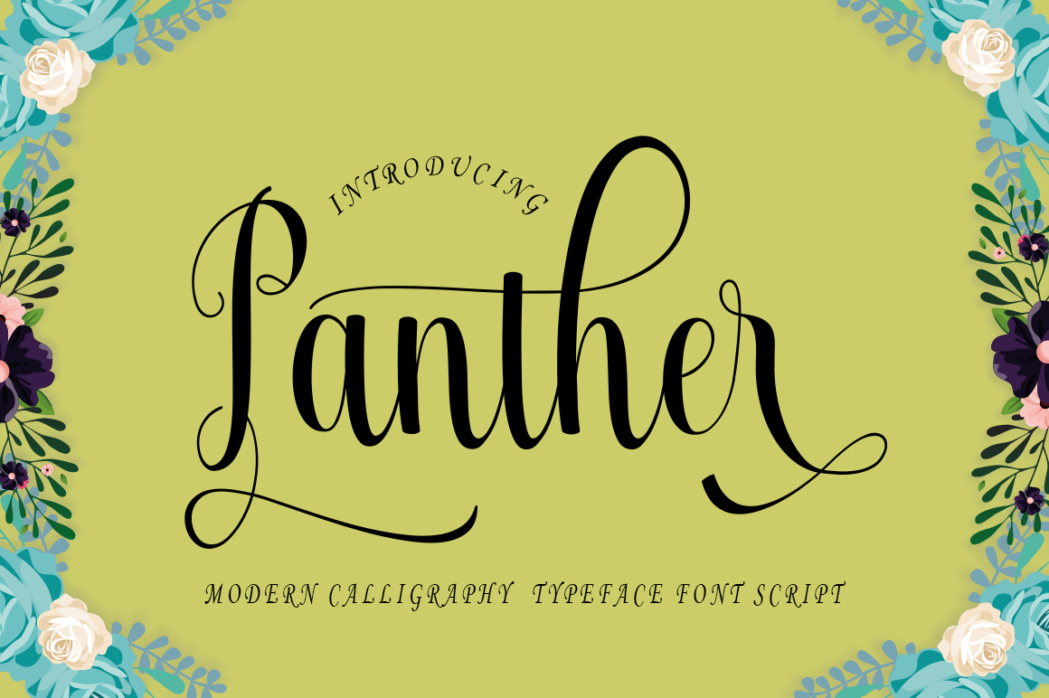 Panther Font Poster 1