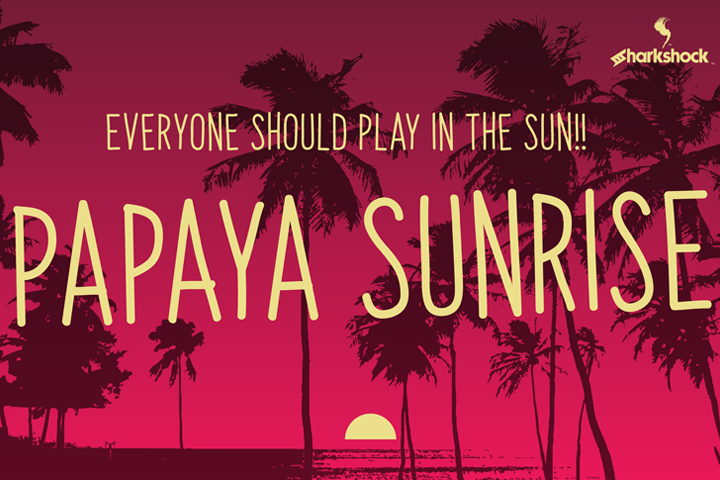 Papaya Sunrise Font Poster 1