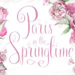 Paris in the Spring Font Poster 1