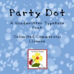Party Dot Font Poster 1