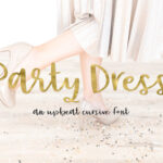 Party Dress Font Poster 1