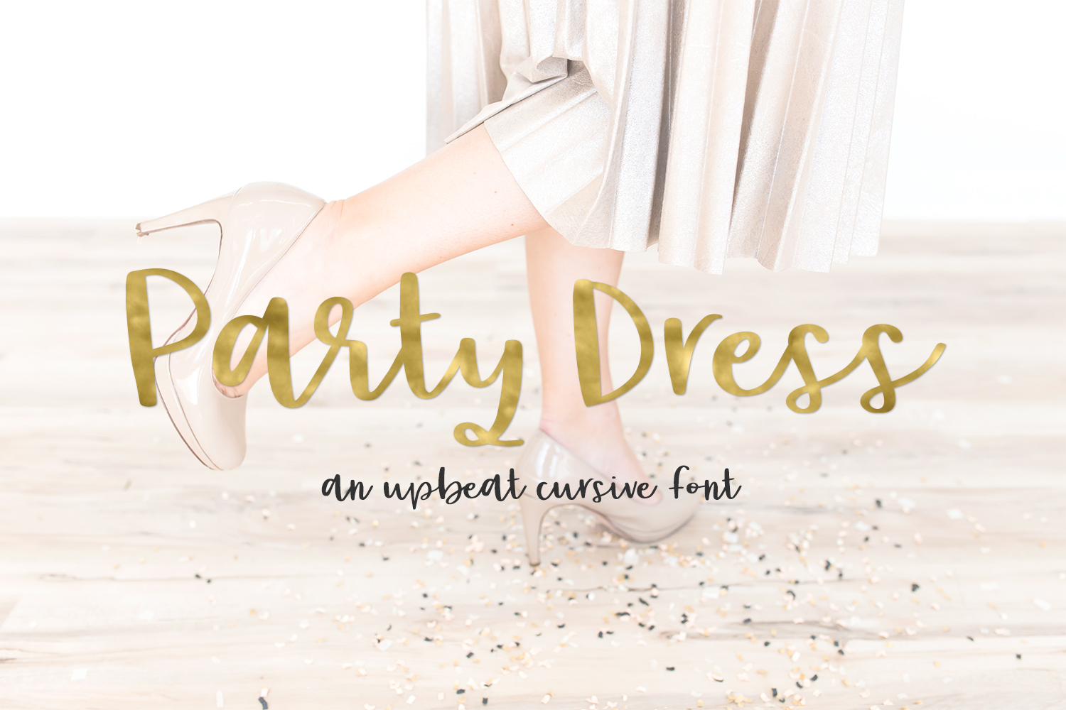 Party Dress Font Poster 1