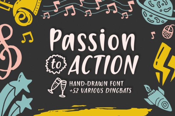 Passion to Action Font Poster 1
