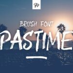 Pastime Font Poster 1