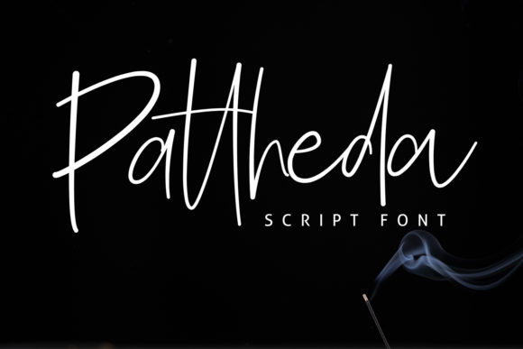Pattheda Script Font Poster 1