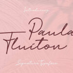 Paula Fluiton Font Poster 1