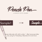 Peach Pen Font Poster 5