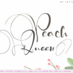 Peach Queen Font Poster 1