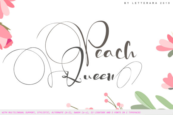 Peach Queen Font Poster 1