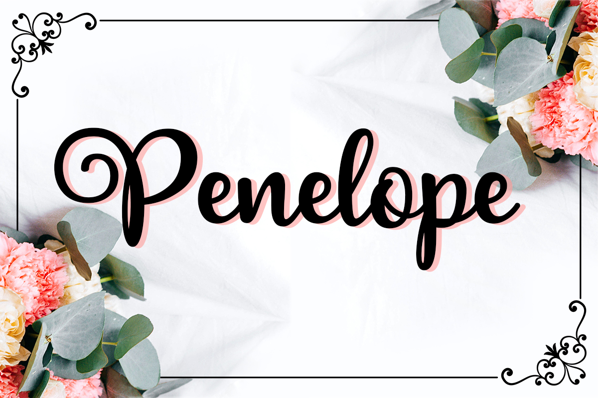 Penelope Font Poster 1