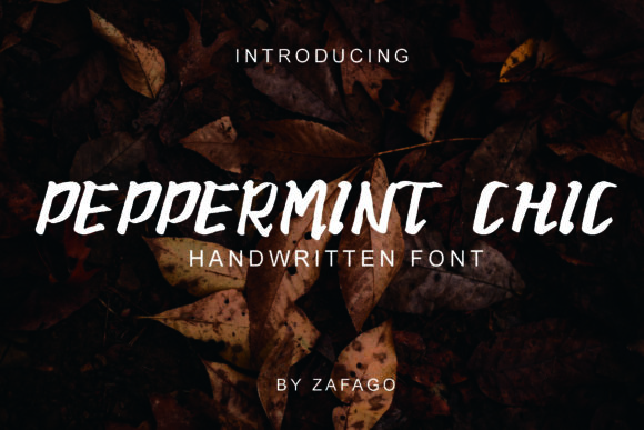 Peppermint Chic Font Poster 1