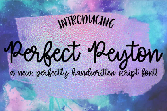 Perfect Peyton Font Perfect Peyton Font Poster 1