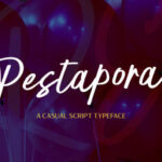 Pestapora Font Poster 1