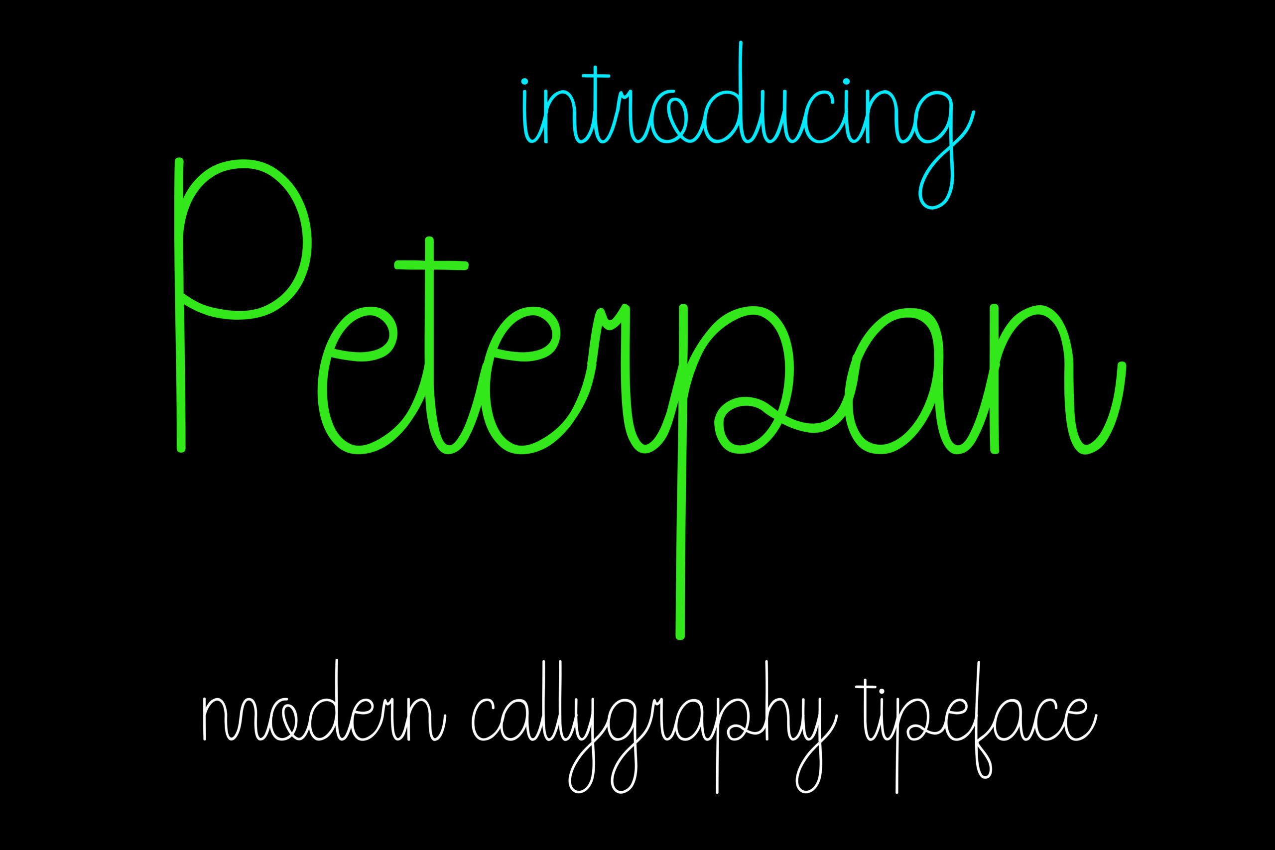 Peterpan Font Poster 1