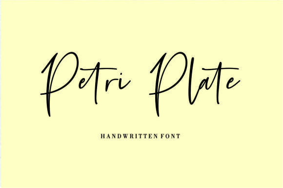 Petri Plate Font Poster 1