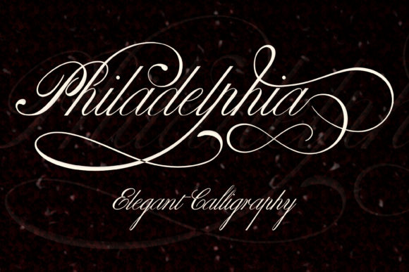 Philadelphia Font Poster 1