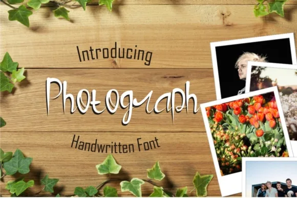 Photograph Font Photograph Font Poster 1
