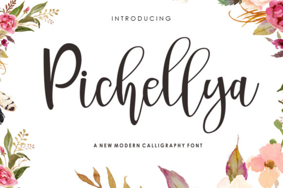 Pichellya Script Font Poster 1