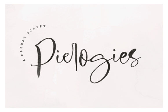 Pierogies Script Font Poster 1