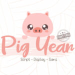 Pig Year Font Poster 1