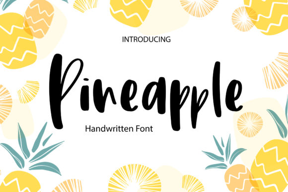 Pineapple Font Poster 1
