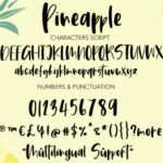 Pineapple Font Poster 5