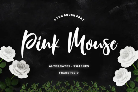 Pink Mouse Font Pink Mouse Font Poster 1