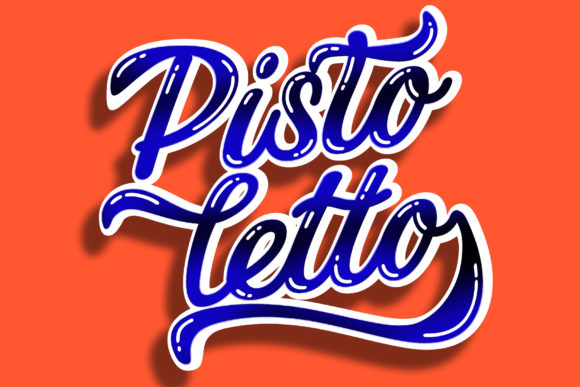 Pistoletto Font Poster 1