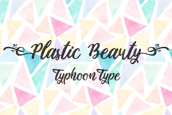 Plastic Beauty Font Poster 1