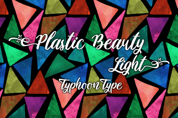 Plastic Beauty Light Font Poster 1