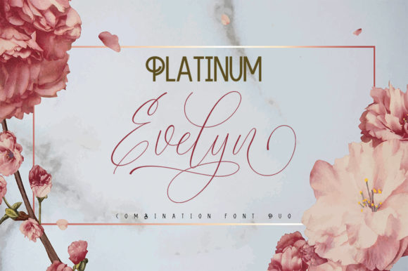 Platinum Evelyn Duo Font Poster 1