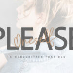 Please Oneself Duo Font Poster 1