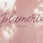 Plumeria Font Poster 1