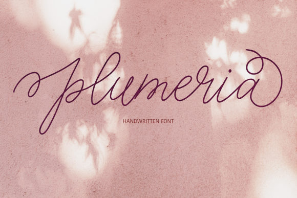 Plumeria Font Poster 1