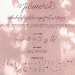 Plumeria Font Poster 8