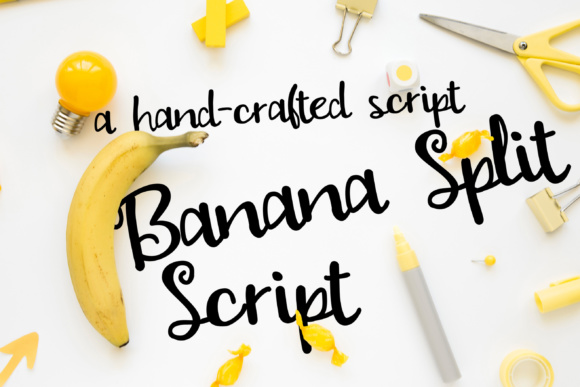 PN Banana Split Script Font Poster 1