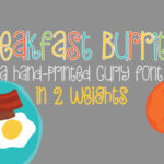 PN Breakfast Burrito Font Poster 1