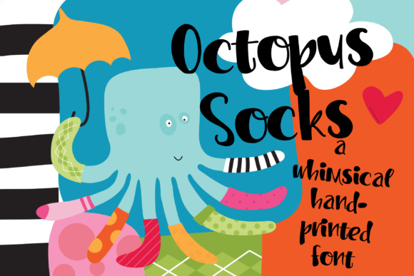 PN Octopus Socks Font Poster 1