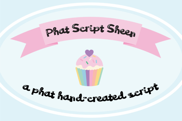 PN Phat Script Sheen Duo Font Poster 1